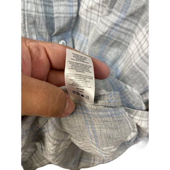 Rails Men’s Plaid Long Sleeve Button Down Shirt Cotton Gray Blue White Size XXL - Picture 6 of 8